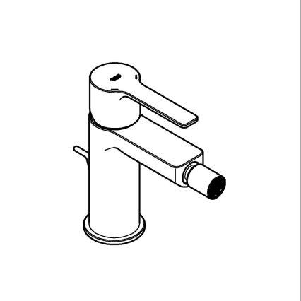 GROHE 33848AL1 - Bidetarmatur LINEARE størrelse S grafit