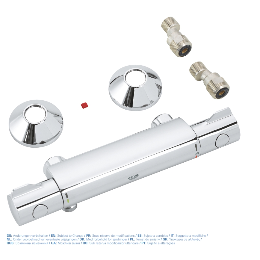 GROHE 34558000 - Termostatisk brusebatteri GROHTHERM 800 DN 15 blank krom