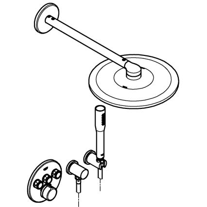 GROHE 34709000 - Brusesæt SMARTCONTROL Perfect i poleret krom