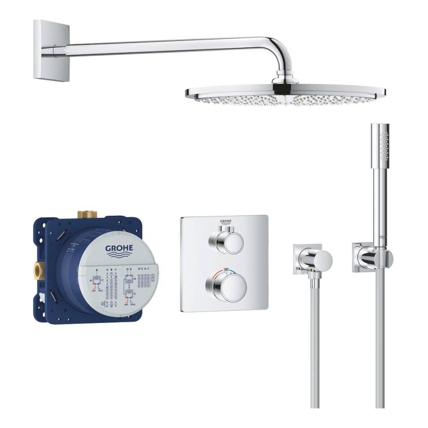 GROHE 34730000 - Brusesæt GROHTHERM RAINSHOWER COSMOPOLITAN 310 422 mm krom
