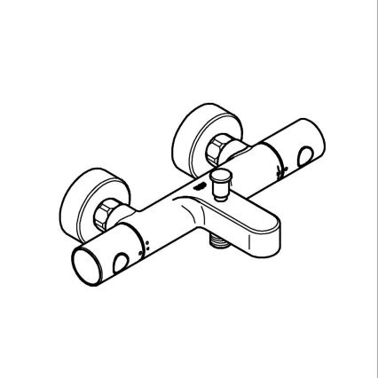 GROHE 34766000 - Termostatisk badekararmatur GROHTHERM 800 COSMOPOLITAN DN 15 krom