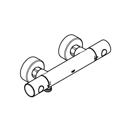 GROHE 34773000 - Termostatisk brusebatteri PRECISION GET DN 15, blank krom