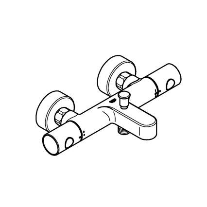 GROHE 34774000 - Termostatisk karbatteri PRECISION GET DN 15 poleret krom