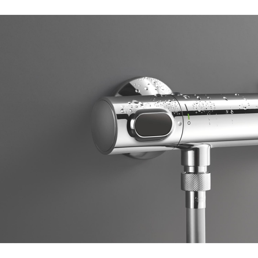 GROHE 34805001 - Brusesæt med termostatisk armatur PRECISION FLOW DN 15 i poleret krom