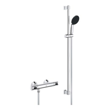 GROHE 34805001 - Brusesæt med termostatisk armatur PRECISION FLOW DN 15 i poleret krom