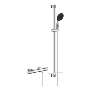 GROHE 34853001 - Brusersæt med termostatisk armatur PRECISION FEEL+ 90 cm blank krom