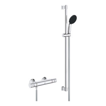 GROHE 34854001 - Brusesæt med termostatisk armatur PRECISION START 900 mm poleret krom
