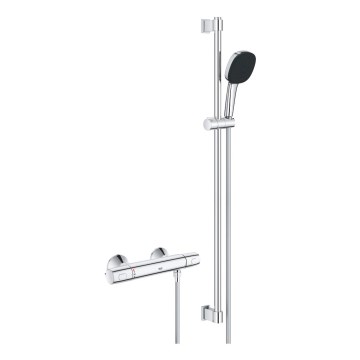 GROHE 34855003 - Brusesæt med termostatisk blandingsbatteri PRECISION TREND 150 mm blank krom