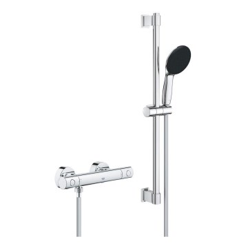 GROHE 34856000 - Brusesæt med termostatarmatur PRECISION GET 600 mm poleret krom