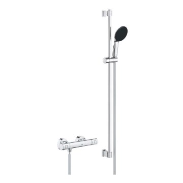 GROHE 34857000 - Brusesæt med termostatisk armatur PRECISION GET 12” blank krom