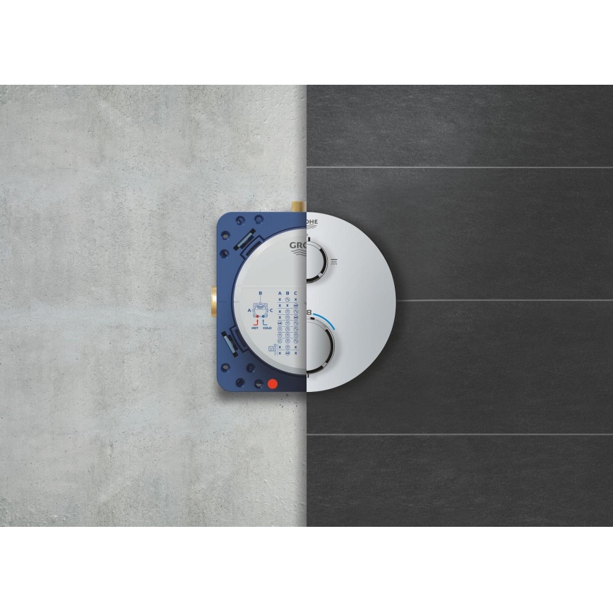 GROHE 34880000 - Brusesæt med indbygget termostat GROHTHERM SMARTCONTROL, poleret krom