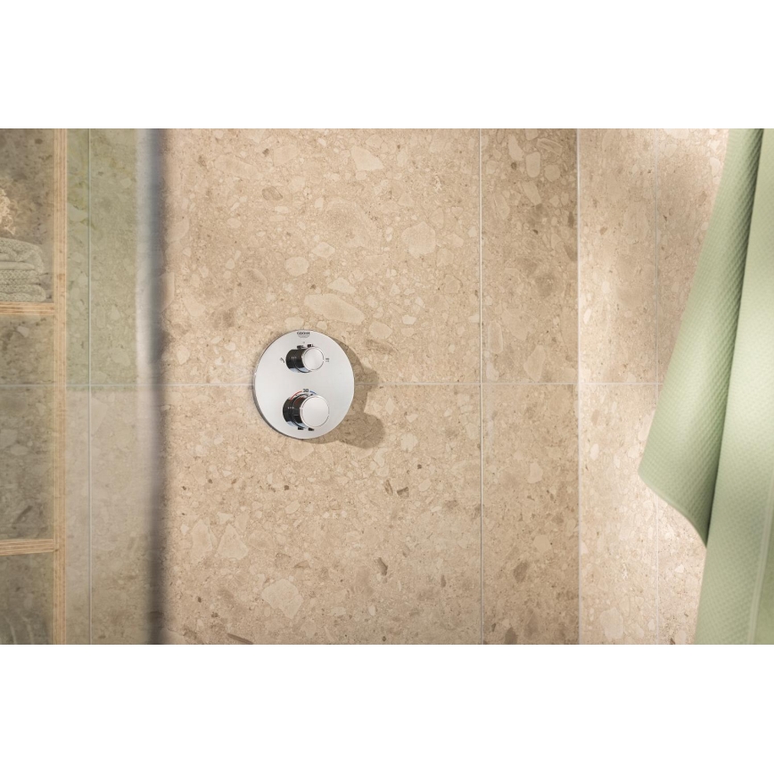 GROHE 34880000 - Brusesæt med indbygget termostat GROHTHERM SMARTCONTROL, poleret krom