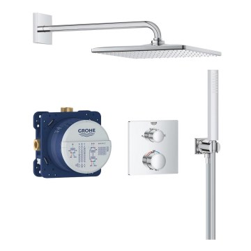 GROHE 34881000 - Indbygget brusesystem PRECISION 310 × 310 mm, poleret krom