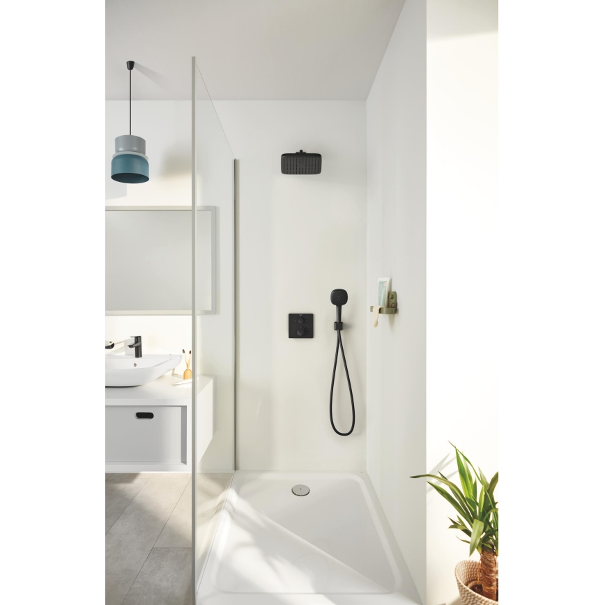 GROHE 348822430 - Brusesæt PRECISION 250 × 250 mm sort