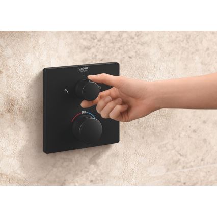 GROHE 348822430 - Brusesæt PRECISION 250 × 250 mm sort