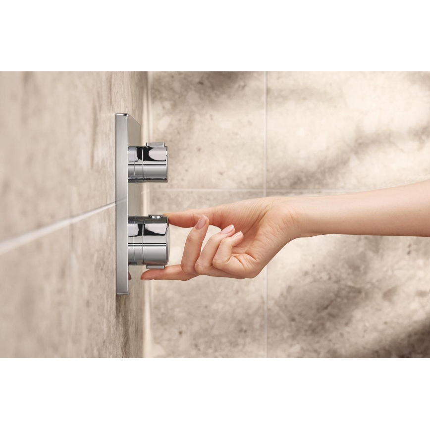 GROHE 348822430 - Brusesæt PRECISION 250 × 250 mm sort
