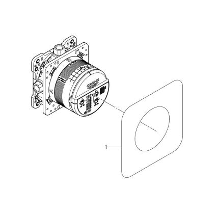 GROHE 35600000 - Universelt indbygningsmodul RAPIDO SMARTBOX DN 15, forkromet