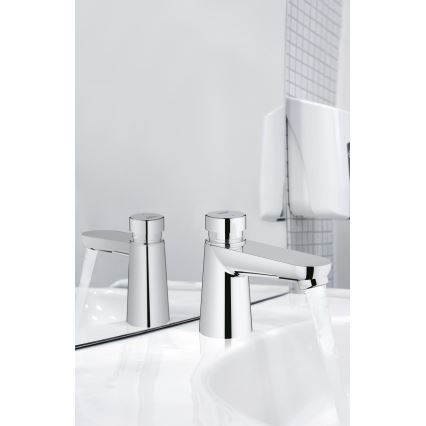 GROHE 36265000-Selvlukkende stående armatur EUROECO COSMOPOLITAN T DN 15 krom
