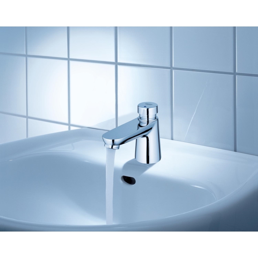GROHE 36265000-Selvlukkende stående armatur EUROECO COSMOPOLITAN T DN 15 krom