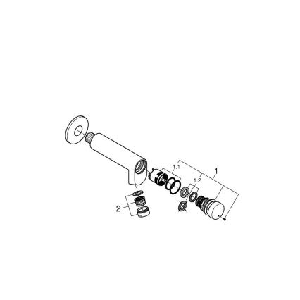 GROHE 36266000 - Selvlukkende vægventil EUROECO COSMOPOLITAN T DN 15 krom