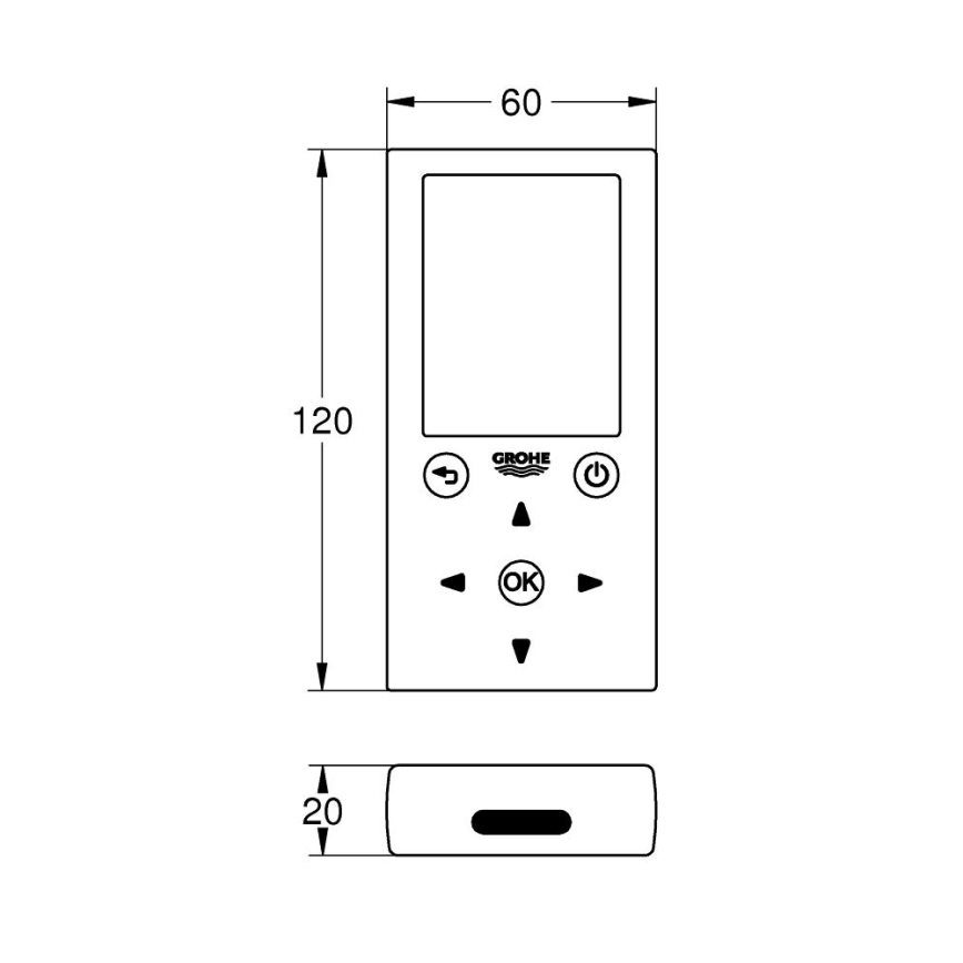 GROHE 36407001 - Fjernbetjening