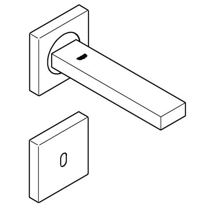 GROHE 36442000 - Infrarødt elektronisk armatur EUROCUBE E, blank krom