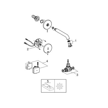 GROHE 36447000 - Berøringsfri infrarød elektronisk armatur ESSENCE E 182 mm poleret krom