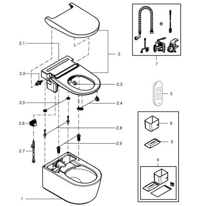 GROHE 36507SH0 - SENSIA brusetoilet 600 × 387 × 403 mm keramik/hvid