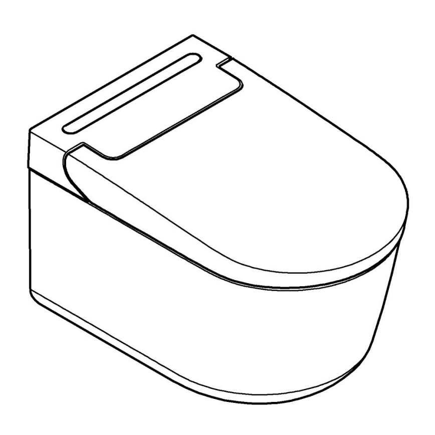 GROHE 36507SH0 - SENSIA brusetoilet 600 × 387 × 403 mm keramik/hvid