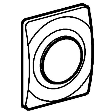 GROHE 37018SH0 - Betjeningsknap SURF 116 × 144 mm hvid