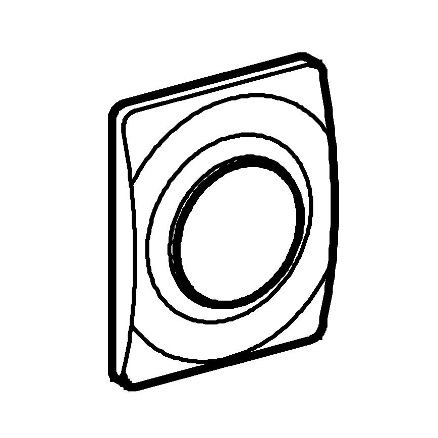 GROHE 37018SH0 - Betjeningsknap SURF 116 × 144 mm hvid