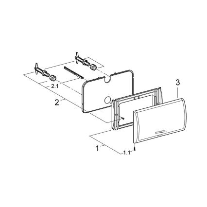 GROHE 37053SH0 - Skylleplade CLASSIC 330 × 190 mm hvid