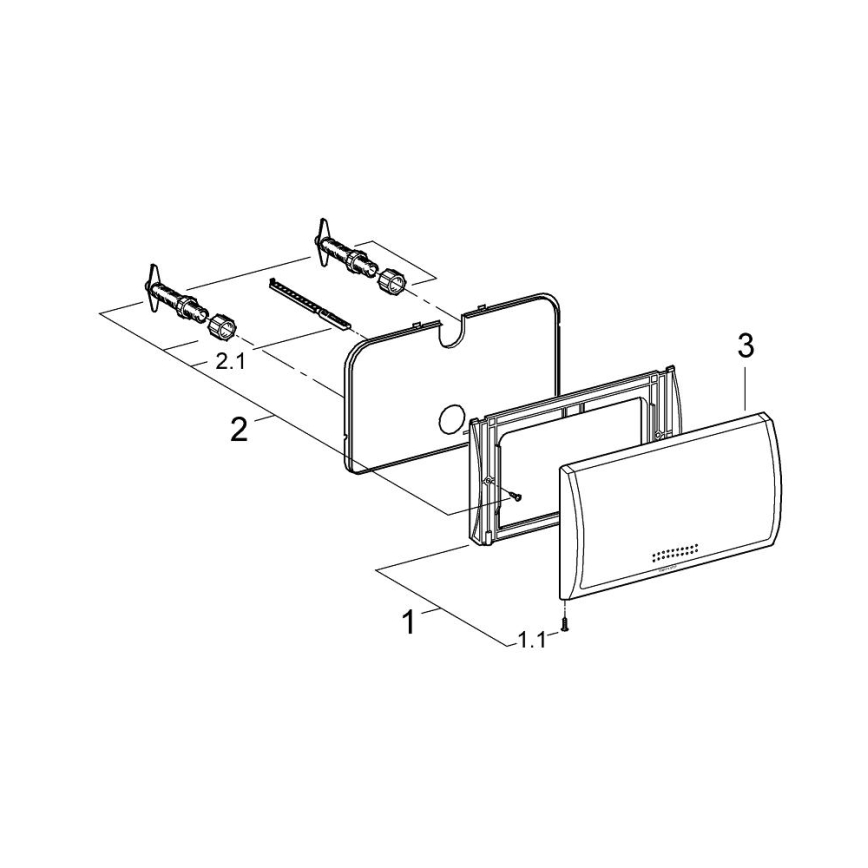 GROHE 37053SH0 - Skylleplade CLASSIC 330 × 190 mm hvid