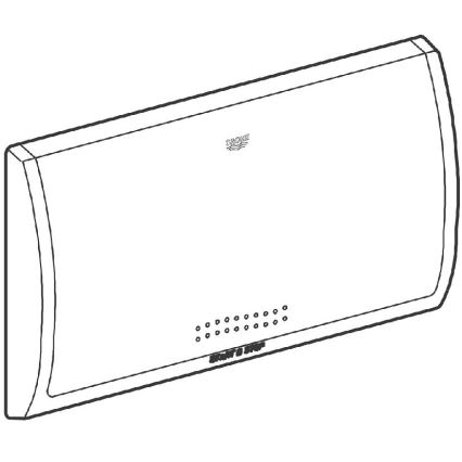 GROHE 37053SH0 - Skylleplade CLASSIC 330 × 190 mm hvid