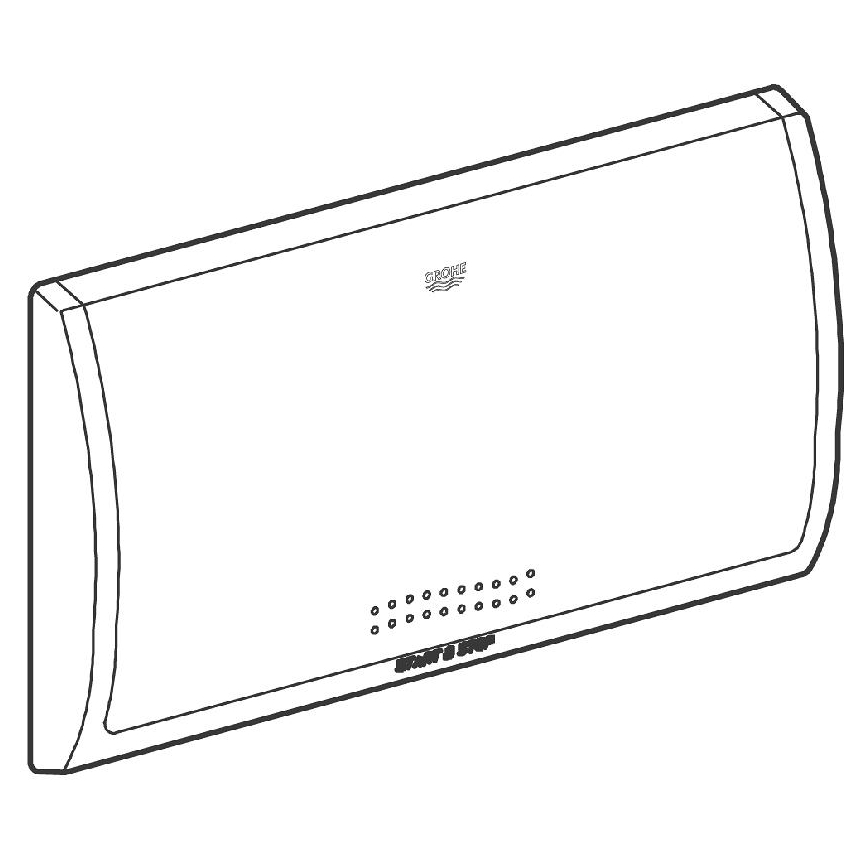 GROHE 37053SH0 - Skylleplade CLASSIC 330 × 190 mm hvid