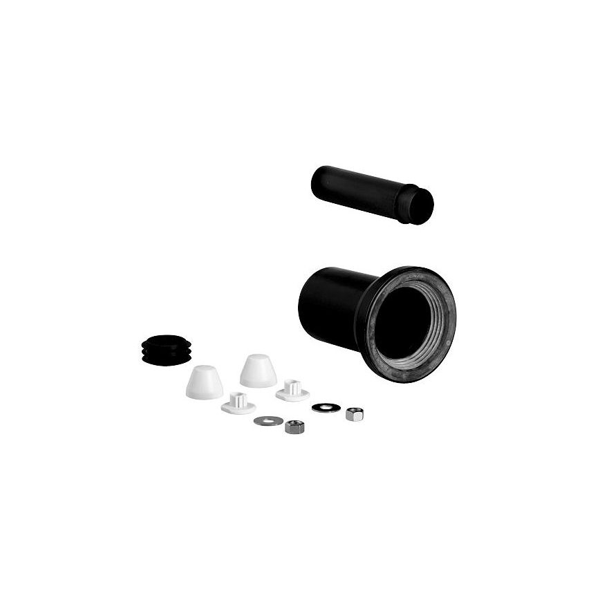 GROHE 37311K00 - Til- og afløbssæt til WC 150 mm, sort