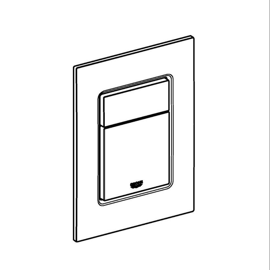 GROHE 37535DA0 - Betjeningsplade SKATE COSMOPOLITAN S 130 × 172 mm kobberfarvet