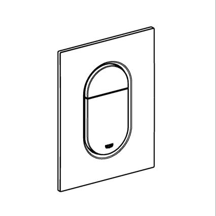 GROHE 37624GN0 - Betjeningsplade ARENA COSMOPOLITAN S 130 × 172 mm børstet guld