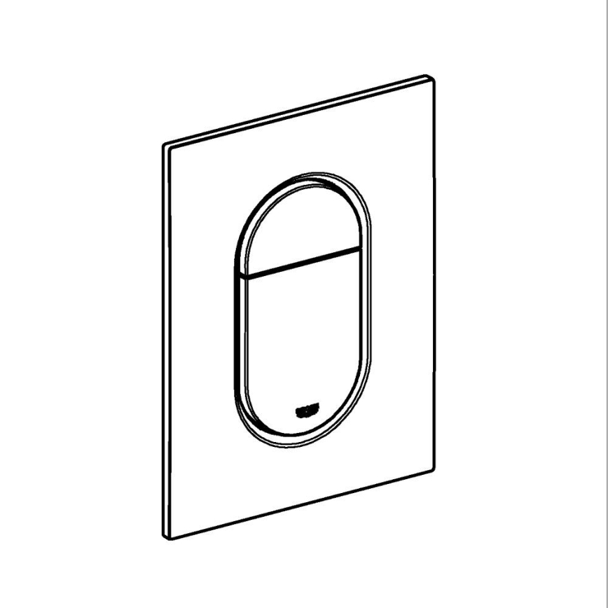 GROHE 37624GN0 - Betjeningsplade ARENA COSMOPOLITAN S 130 × 172 mm børstet guld