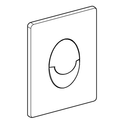 GROHE 38505P00 - Betjeningsplade SKATE AIR 156 × 197 mm mat krom