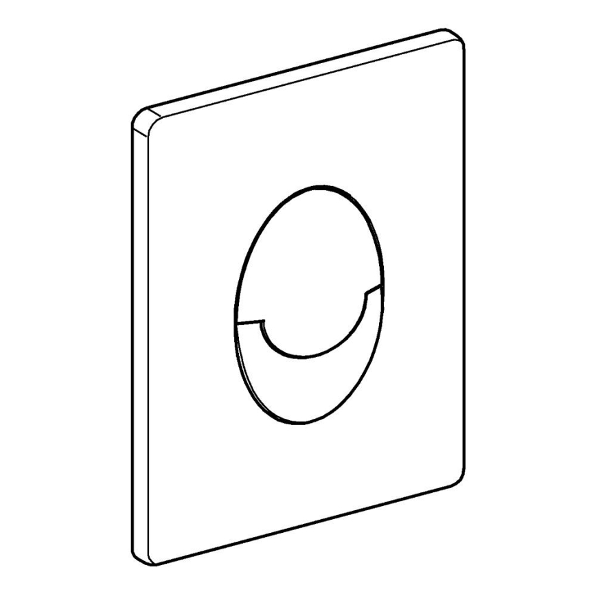 GROHE 38505SH0 - Betjeningsplade SKATE AIR 156 × 197 mm hvid