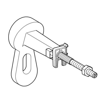 GROHE 3855800M - Vægtilslutning RAPID SL 130-230 mm, poleret krom