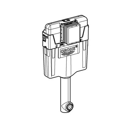 GROHE 38661000 - GD 2 skylle-cisterne, blank krom
