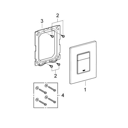GROHE 38732GL0 - SKATE COSMOPOLITAN skylleplade 156 × 197 mm, guld