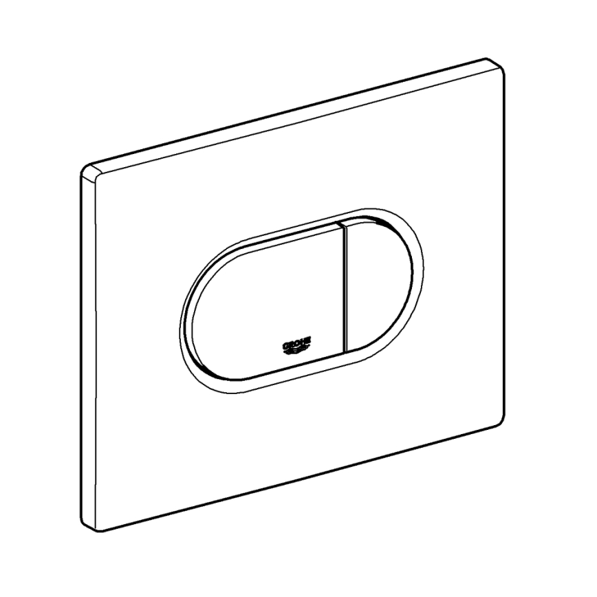 GROHE 38858SH0 - Betjeningsplade ARENA COSMOPOLITAN 156 × 197 mm hvid