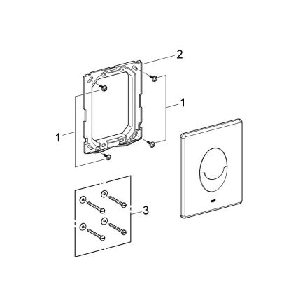 GROHE 38964P00 - START skylleknap 156 × 197 mm mat krom