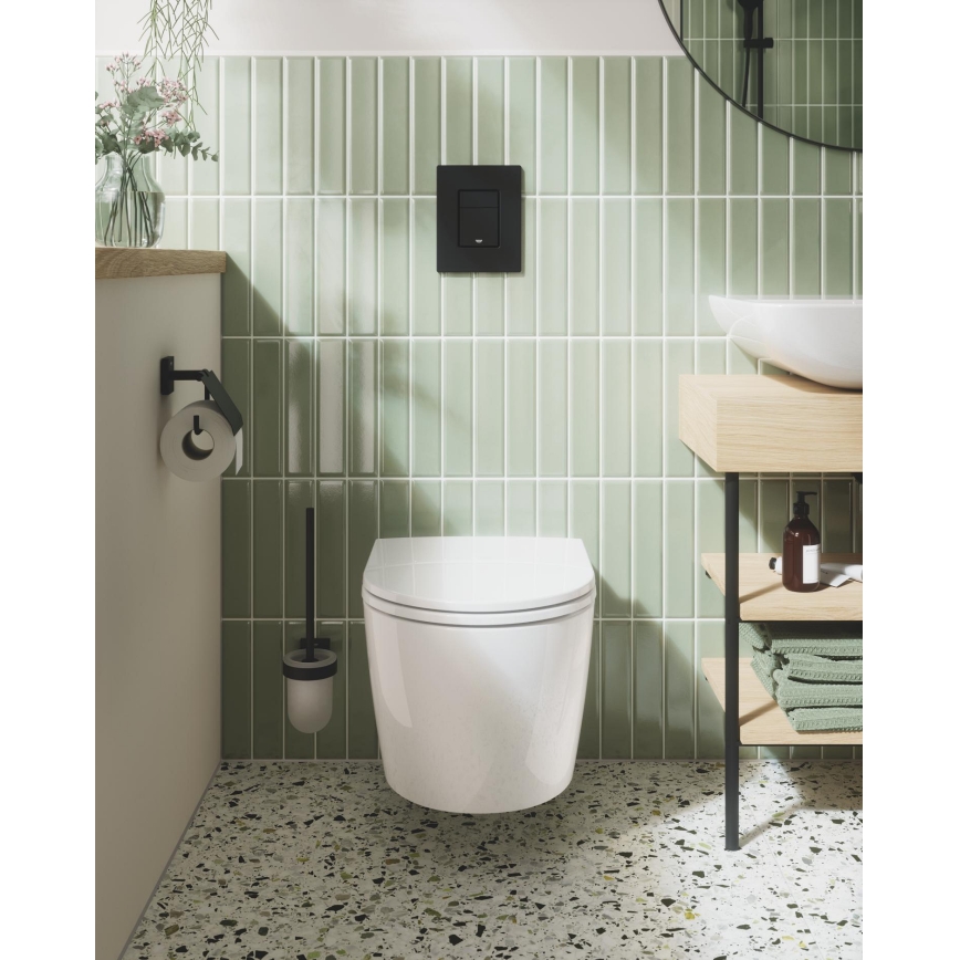 GROHE 389662430 - Skylleknap EVEN 156 × 197 mm sort