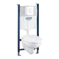GROHE 39116000 - 4-i-1 sæt SOLIDO COMPACT 1,13 m duro-hvid