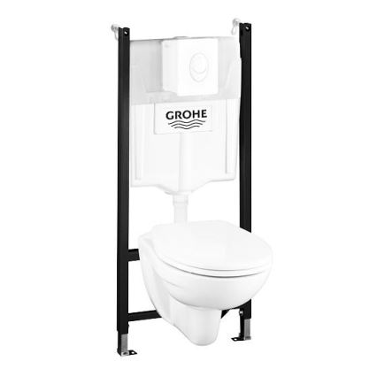 GROHE 39116000 - 4-i-1 sæt SOLIDO COMPACT 1,13 m duro-hvid