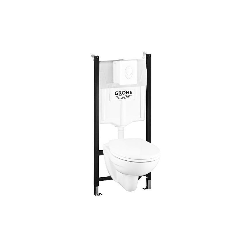 GROHE 39116000 - 4-i-1 sæt SOLIDO COMPACT 1,13 m duro-hvid